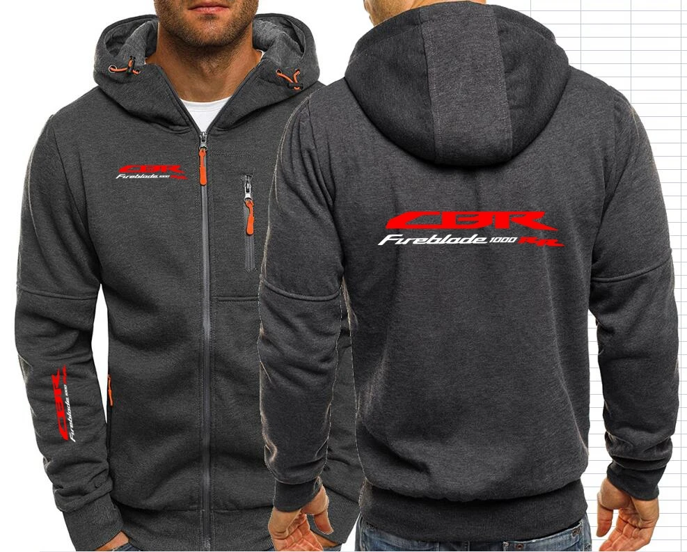 Motorcycle Hoodies Sweatshirts CBR 1000RR Japan Motorbike Zipper Sweatshirts Male Hondaes Jacket Mens F1 Clothing Outerwear