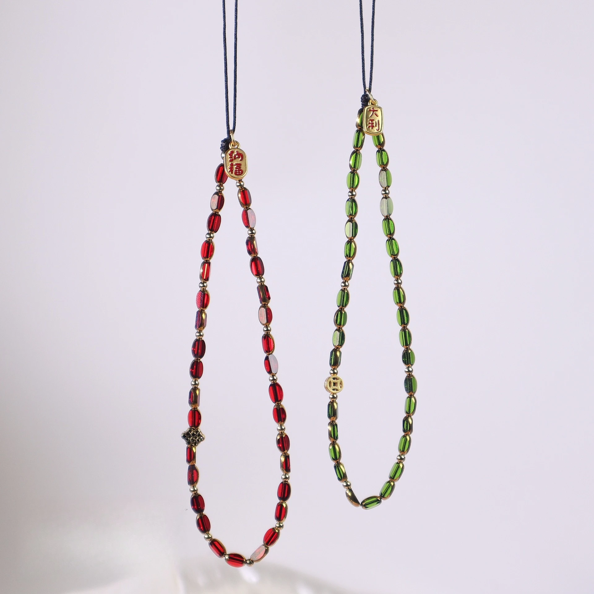 

Explosion National Style Good Luck Mobile Phone Rope Gong Xi Fa Cai Ccd Camera Chain Niche Bag Mobile Phone Keychain Lanyard