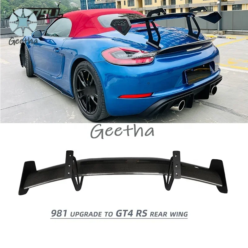 

[1979LL] Car Bodykit Carbon Fiber Rear Lip 2013 2014 2015 981 Rear Bumper Upgrade to GT4 RS Body Kit for Porsche Cayman Boxster