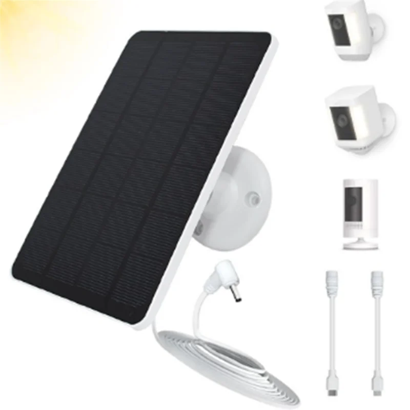 

A97I-Solar Panel Type-C Outdoor High Power Solar Cells Charger Solar Panels For Security Camera/Small Light System