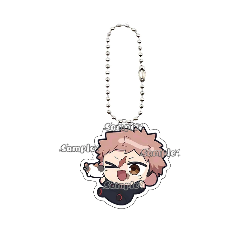Anime Jujutsu Kaisen Q-Version Cartoon Acryl Schlüsselanhänger Yuta Okkotsu Yuji Itadori Choso Charakter Rucksack-Anhänger Schlüsselring Geschenk – Detail 2