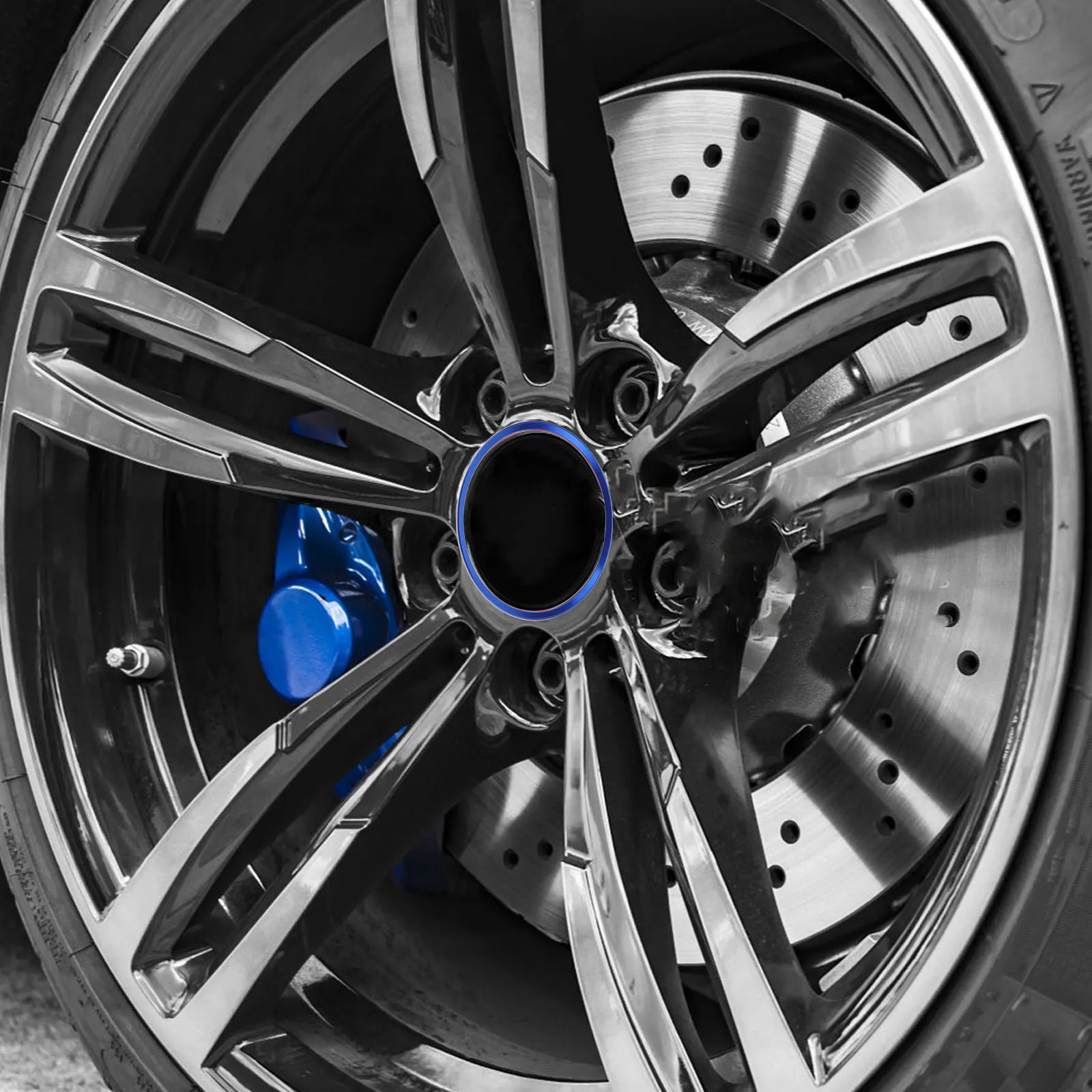 

4pcs Aluminum Alloy Car Ring Tire Center Cover Trim Wheel Decoration Replacement For Vehicle Tyre Accessories Durable