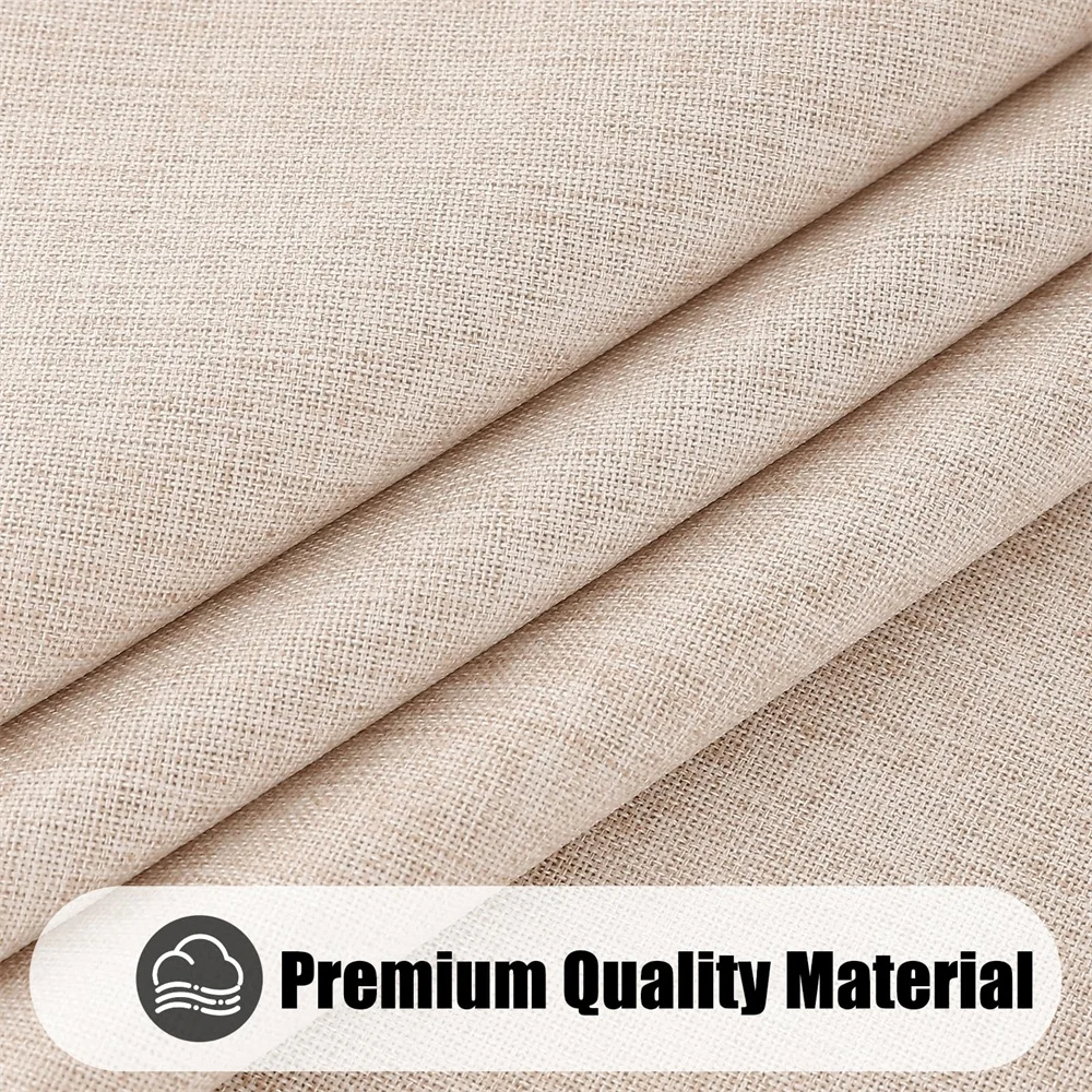 Homaxy غطاء طاولة قابل للغسل للمطبخ الطعام مستطيل مفرش المائدة فو الكتان مفرش طاولة مقاوم للماء قابل للمسح النسيج مفرش المائدة #2