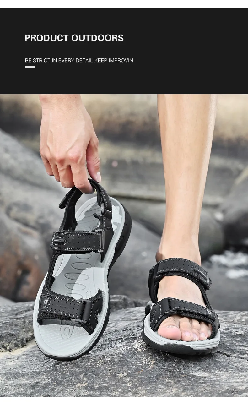 Sommer Herren-Sandalen Lässige Bequeme Sandalen 2025 Neue Designer-Sneaker Leichte Outdoor-Sandalen Strandsandalen Herrenschuhe – Detail 13