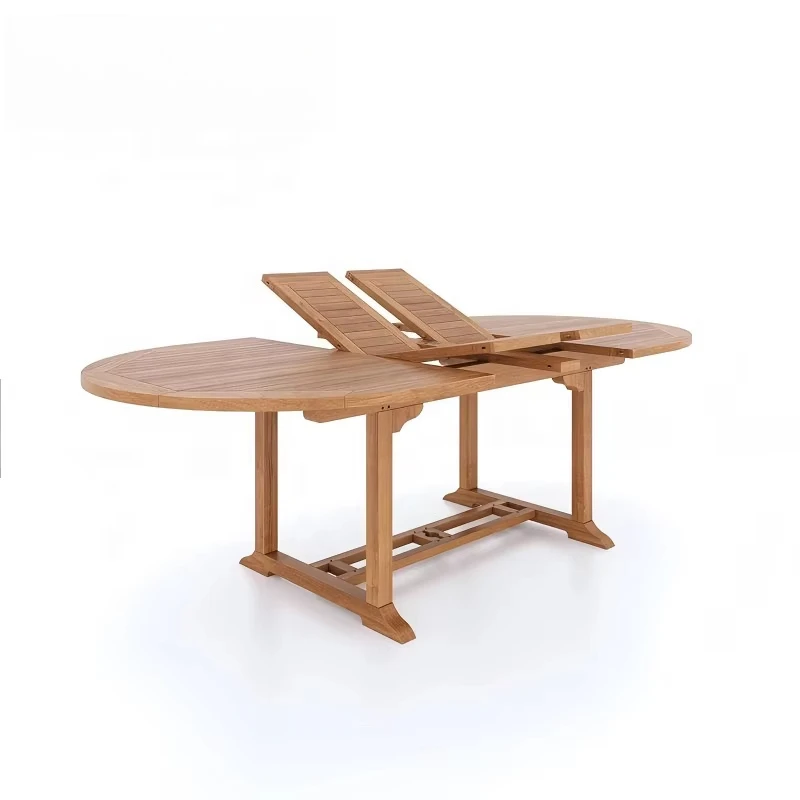 

Outdoor teak folding dining table is UV resistant, durable, modern design, suitable for hotel and courtyard use