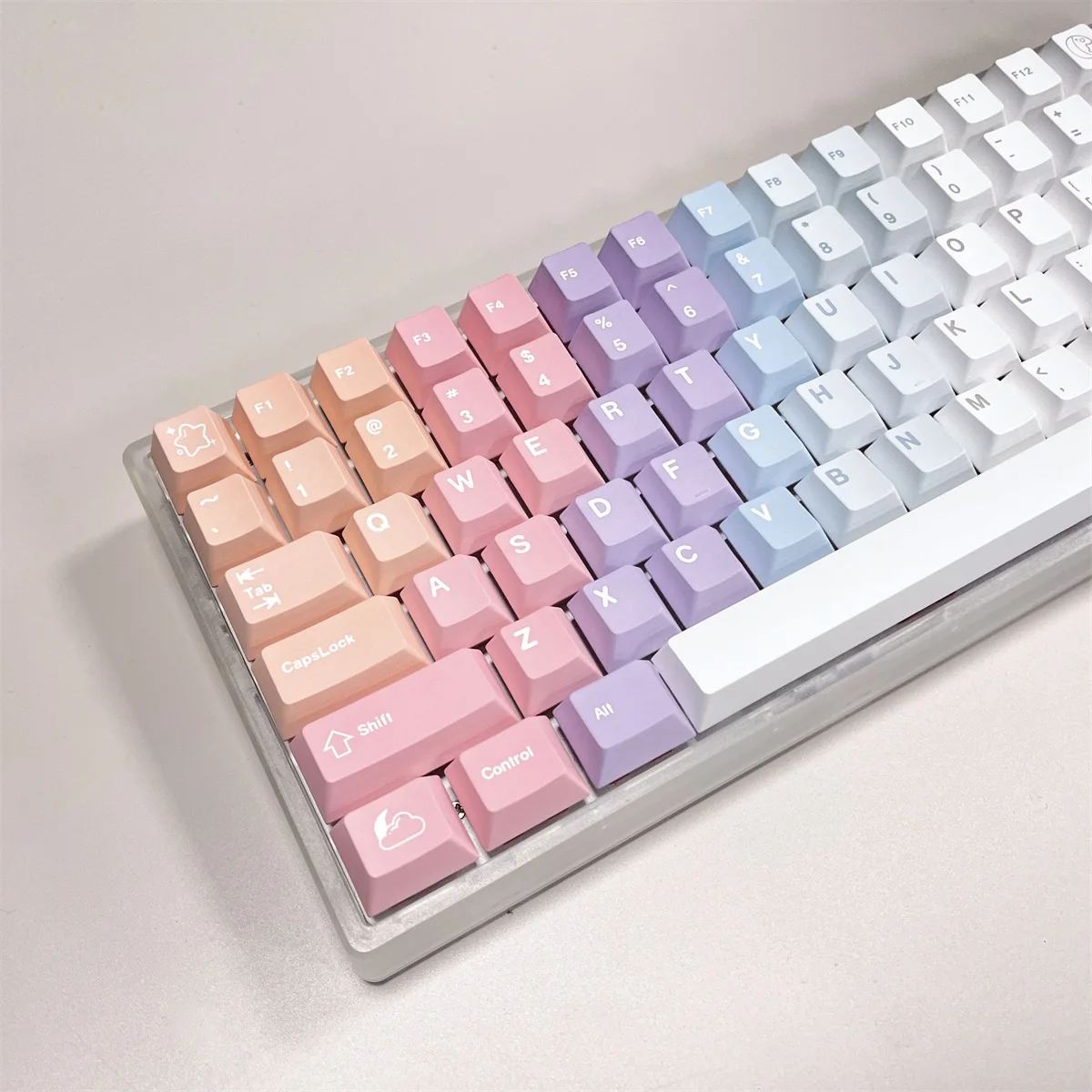 144 Keys GMK Dreams Gradient Keycaps Cherry Profile PBT Dye Sublimation Mechanical Keyboard Keycap For MX Switch 61/64/68/75/84