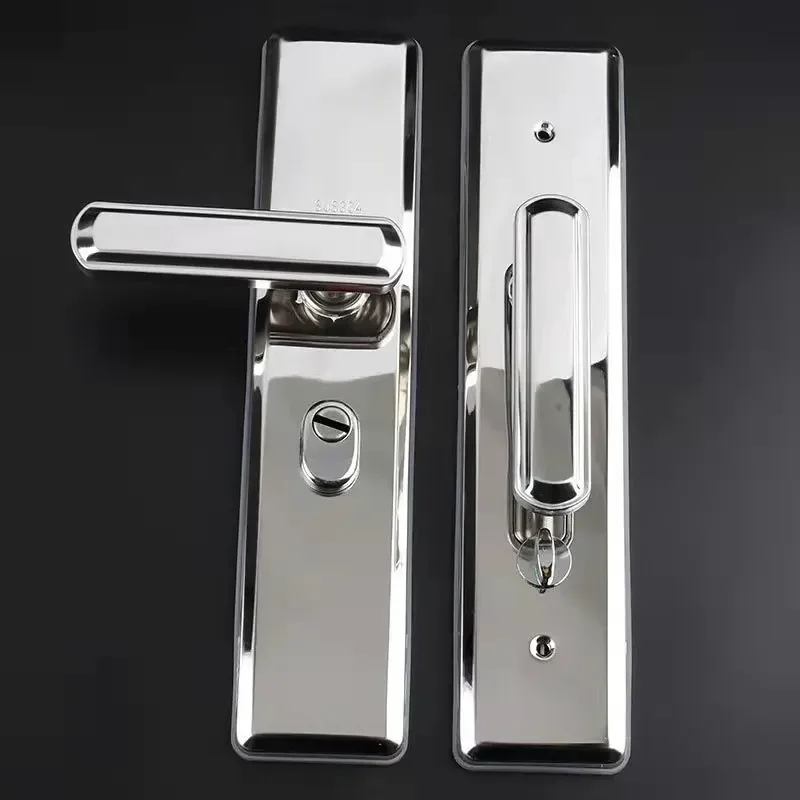 

Multi Function Stainless Steel Anti-theft Entrance Gate Lock plate Anti-explosion Security Thicken Widen lock Handle Plate