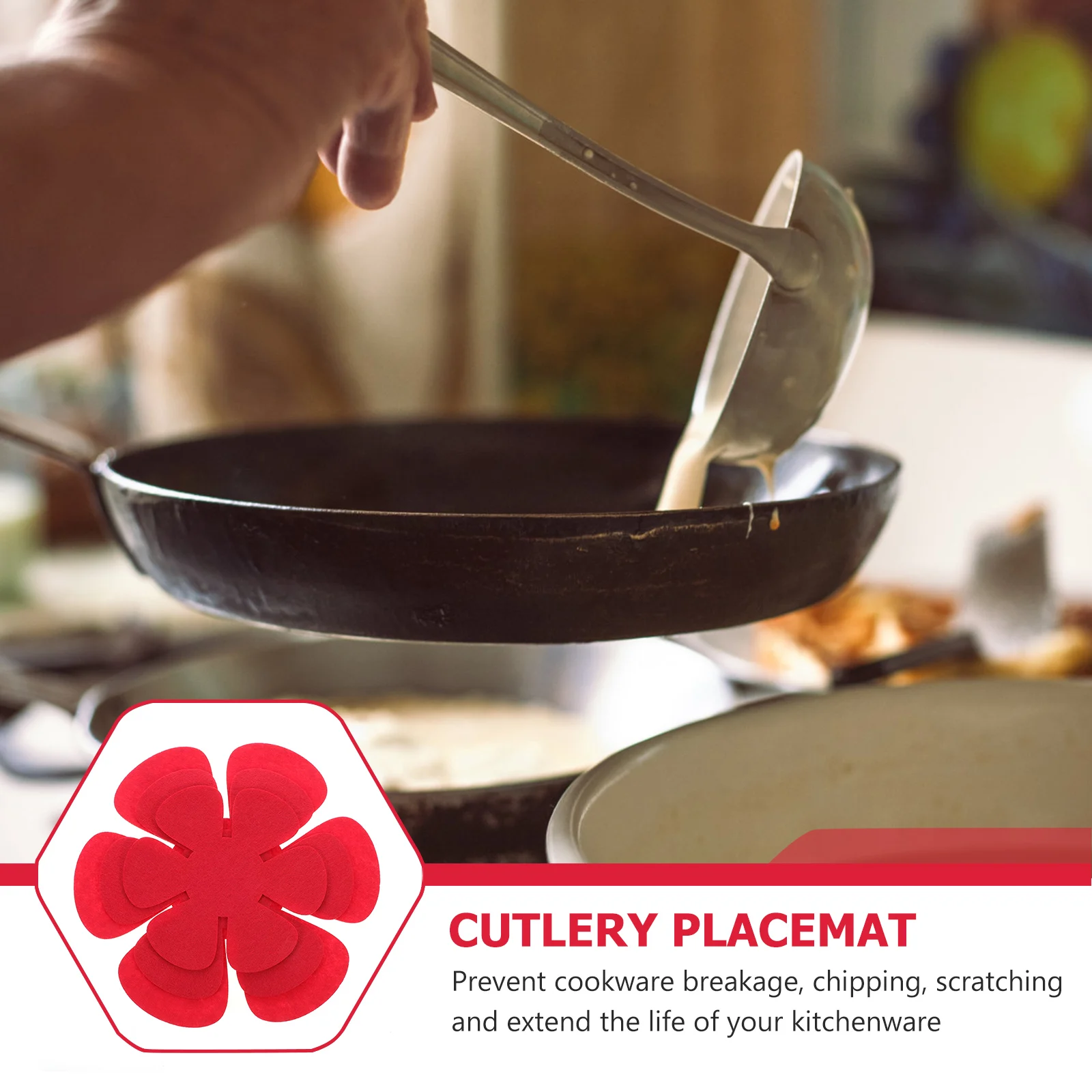 

12 Pcs Co Pot Protection Pad Heat Resistant Mat for Cupboard Cookware Protectors Protective