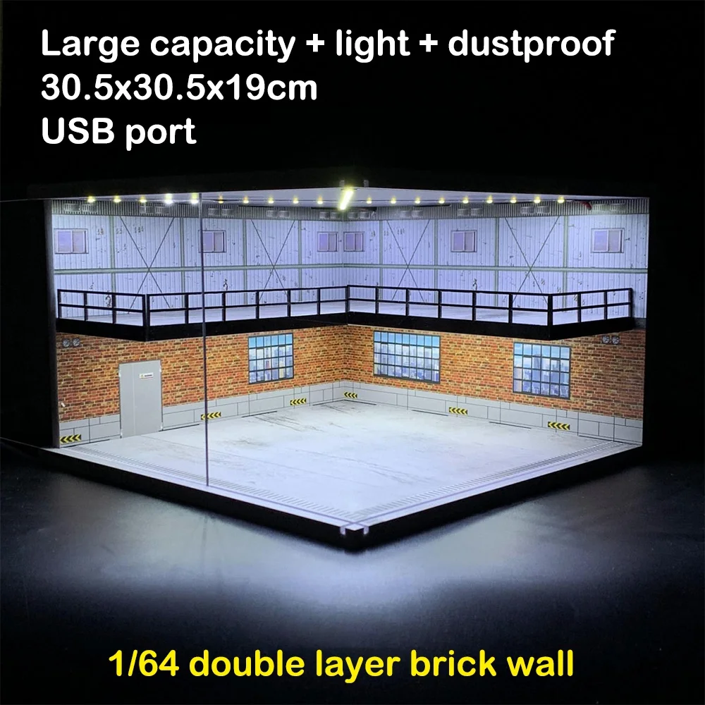 1/64 1/18 1/24 1/32 1/43 Schaal Auto Garage Diorama Modellen Set Scène LED Parkeerplaats Model voor Matchbox Hot Wheels Collectie