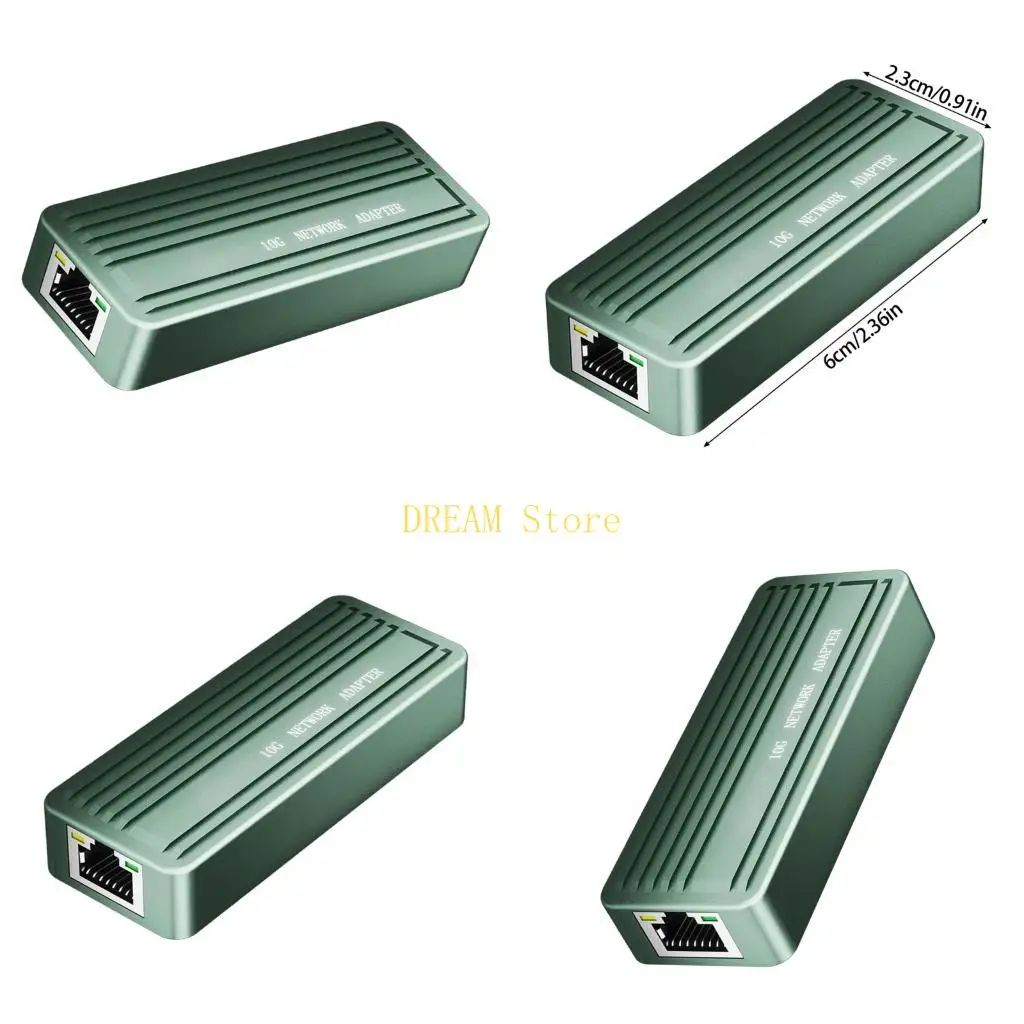 

10Gbps Aluminum USB C Networking Converters With Two RJ45 Port for Wire Connectivities best sale