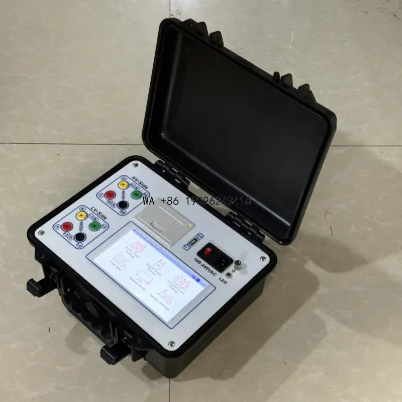 Wmwmnu for 4 Terminals Touch Screen Neutral Point Transformer Turns Ratio Tester TTR Vector Group Detection Phase Angle Test