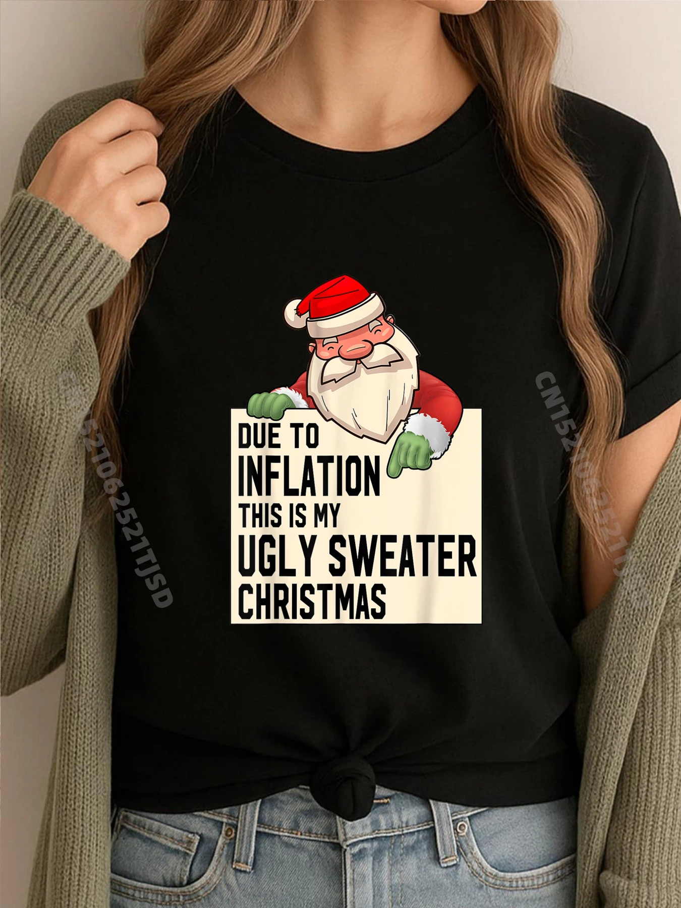 

Due To Inflation This Is My Ugly Свитер на Рождество Белая футболка с рисунком Винтажные футболки Футболки большие и высокие