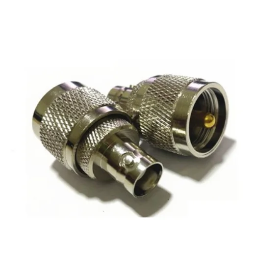 New BNC Female jack to UHF SO239 PL-259 Male plug RF Coaxial Adapter Connectors