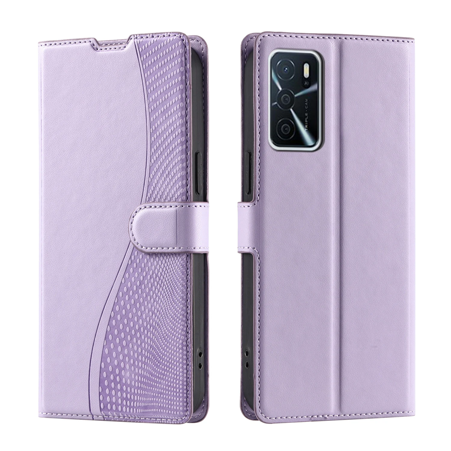 

For OPPO A16 4G / A16S / A55 5G / A54 4G / A55 4G / A54S / A56 5G phone case voltage polka dot flip cover leather case