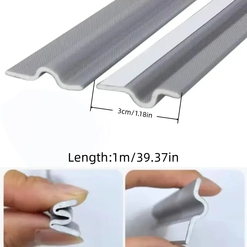 Door Gap Seal Strip, Door Gap Soundproofing Strip, Door and Window Weatherproof Seal Strip, Self-Adhesive Seal Strip, Suitable F