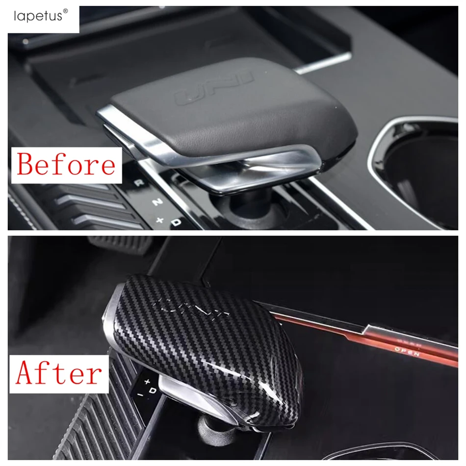 

Ручка переключения передач, ручка, декоративная накладка для Changan UNI-K UNIK 2021-2023, аксессуары для интерьера из углеродного волокна