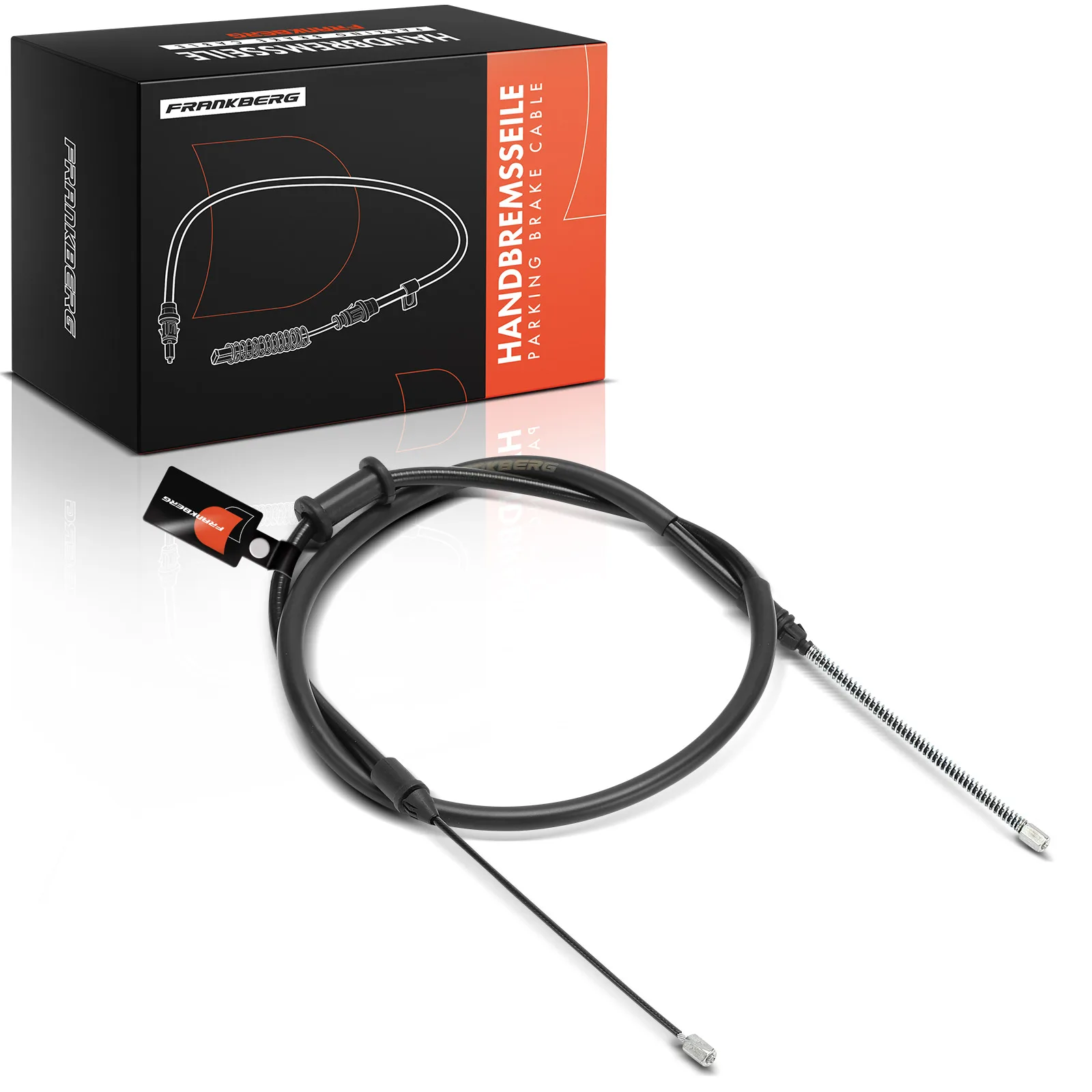 Frankberg 1x Seilzug Feststellbremse Hinterachse Rechts für Renault Kangoo Nissan Kubistar Kasten 3653000Q0B 3653000QAE K15628
