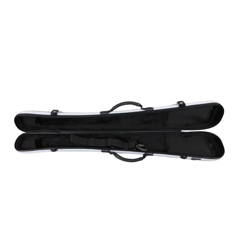 New Doouble Bass Bow Case 3/4 4/4 Carbon Fiber Hard Shell Strong djustable shoulder strap Lightweight Hold 2pcs Bows #US