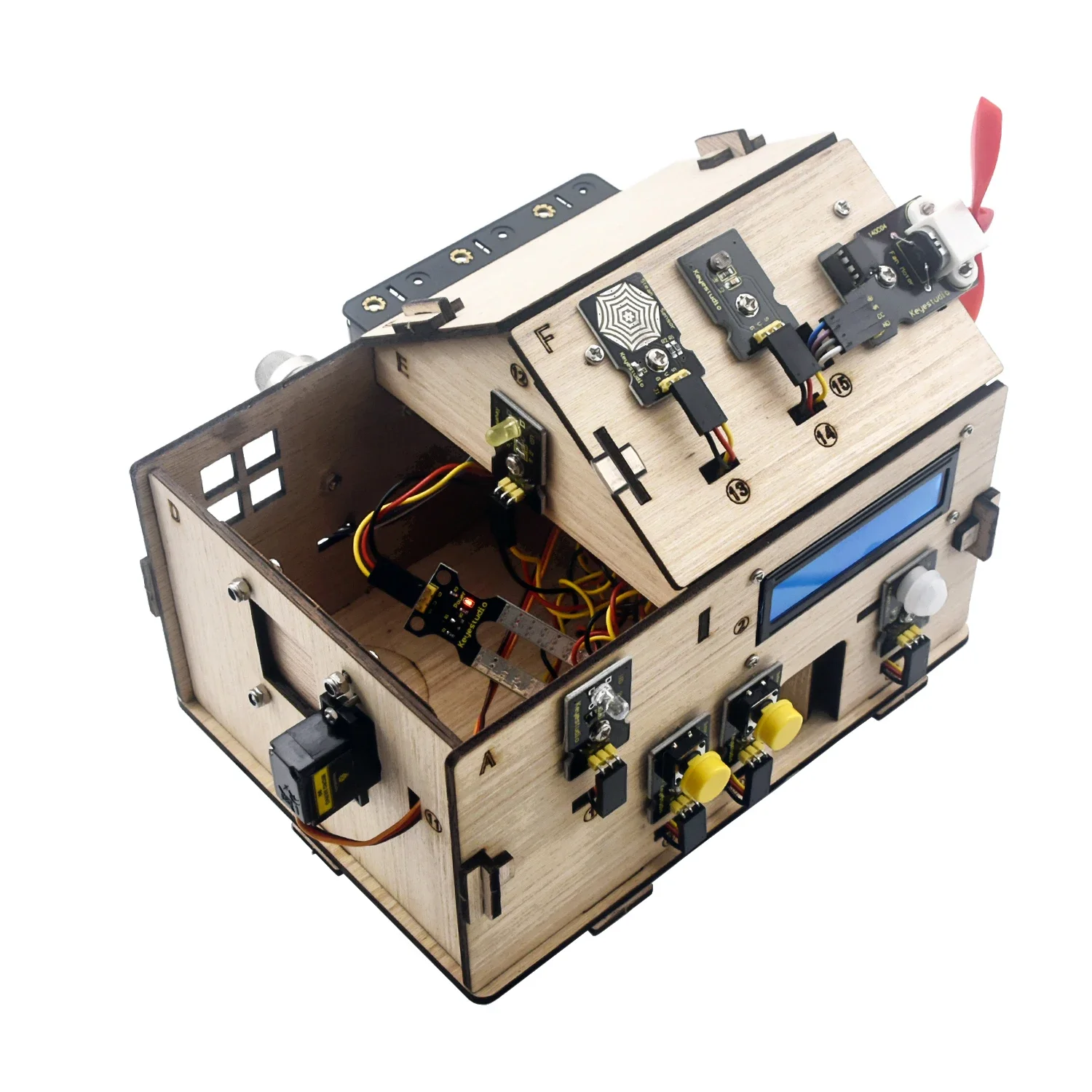 Hot Sale Smart Home Starter Kit Automation Projects Wooden House Electronic Component Kit for Arduino