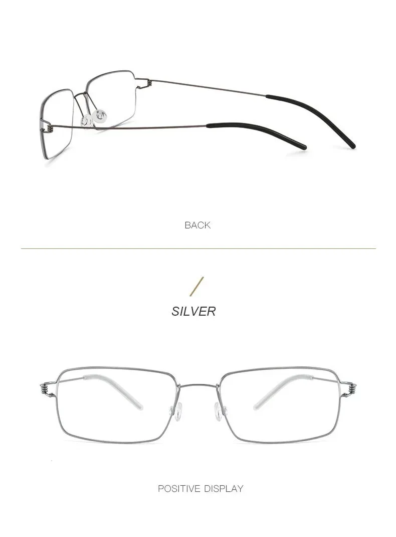Ultraleichte Titan-Brille, Rahmen für Herren, Retro-Quadratbrille, Damenbrille, Leserezept, Blaulicht-Blockierung + 3,5 + 4,0 – Detail 19
