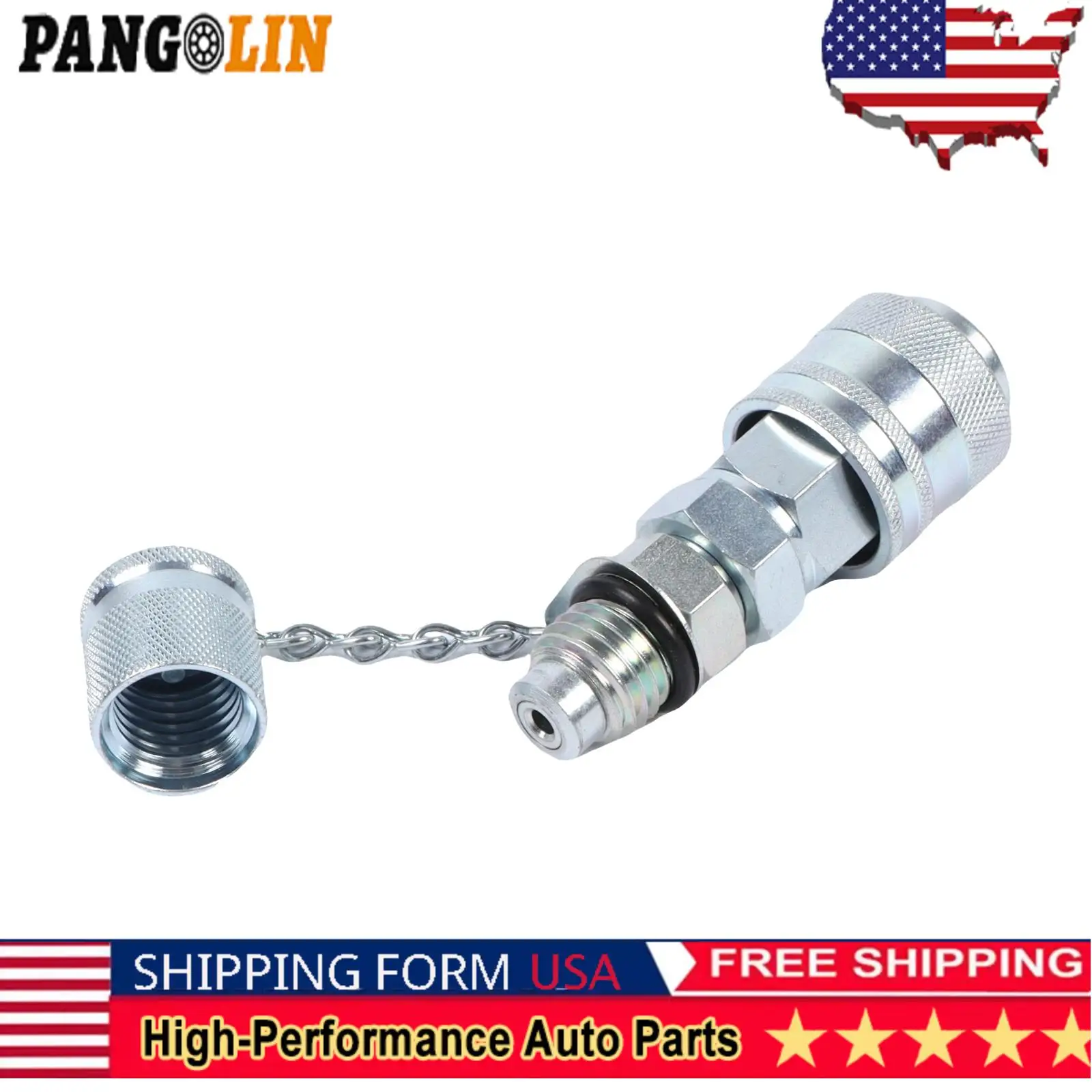 

PANGOLIN G1/8 Hydraulic Pressure Test Coupling Kit 6000PSI/400BAR For Cat CASE John Deere Cummins Engine PD Series Coupler Parts