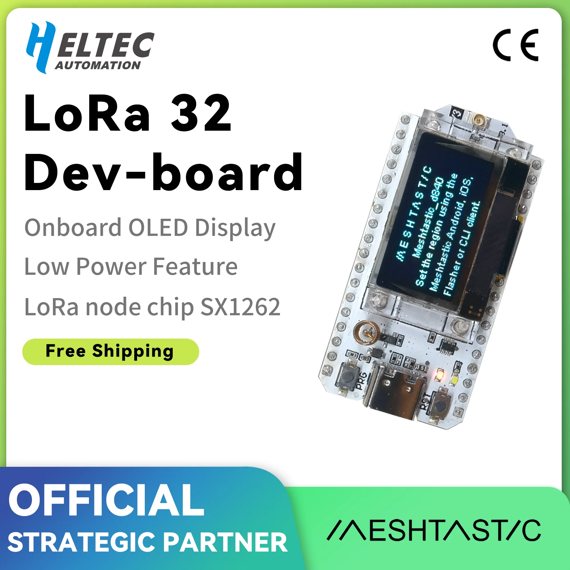 

Heltec WiFi LoRa 32 V3 Dev-board with SX1262 and ESP32-S3FN8 Chip OLED, Meshtastic Mesh Network Paxcounter Support Heltec v3