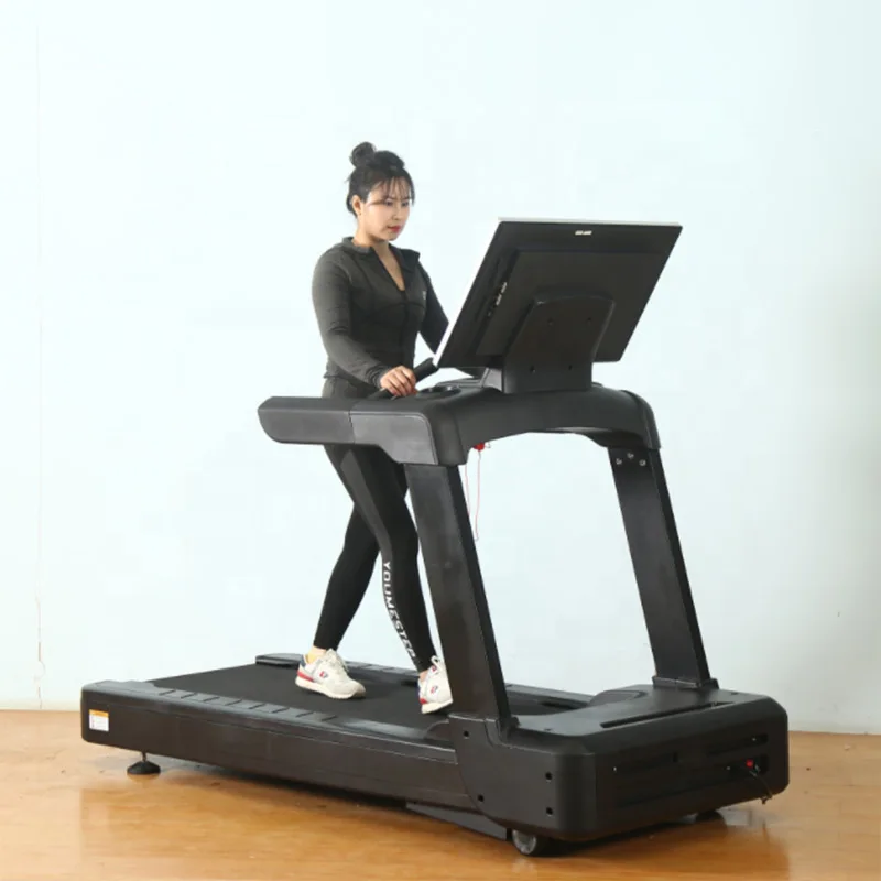 Gym Fitness Sports Equipment Commercial Heavy Duty Cardio Exercise 3.0HP Running Machine Treadmill With 32-inch Touch Screen