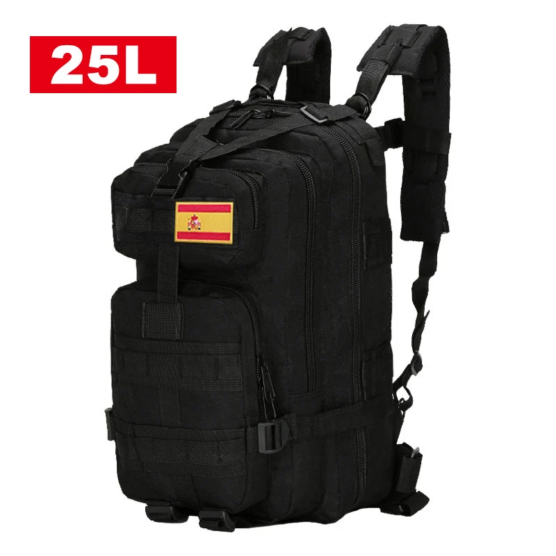 Mochila 25 litros táctica militar para senderismo y acampada Prowalk, un bolso para hombre o mujer, viajes y excursiones, caza