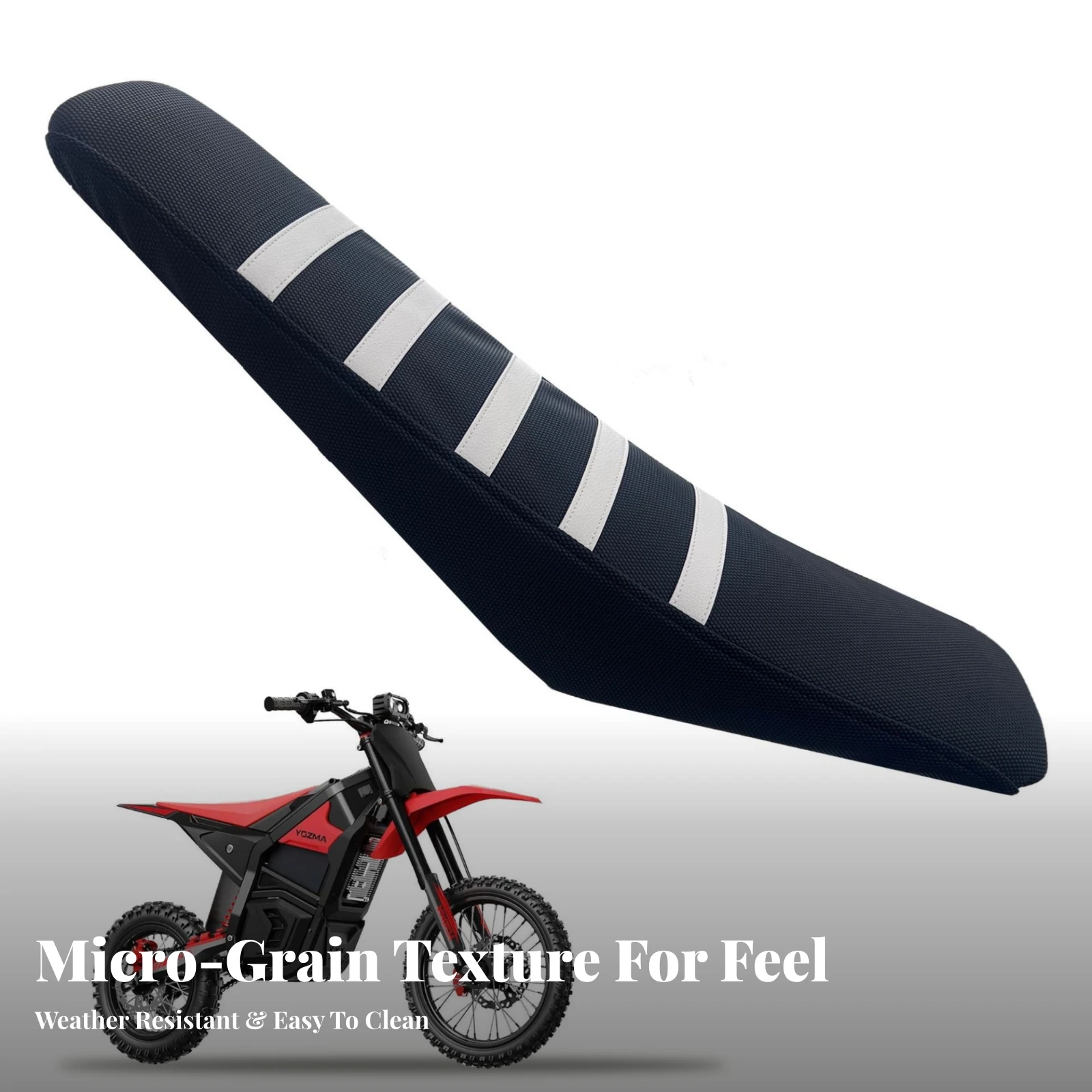Yozma IN 10 Seat Cover Thickened PVC Seat Cover Wear-Resistant All-Season for Maintenance-Minded Riders, Trail Riding