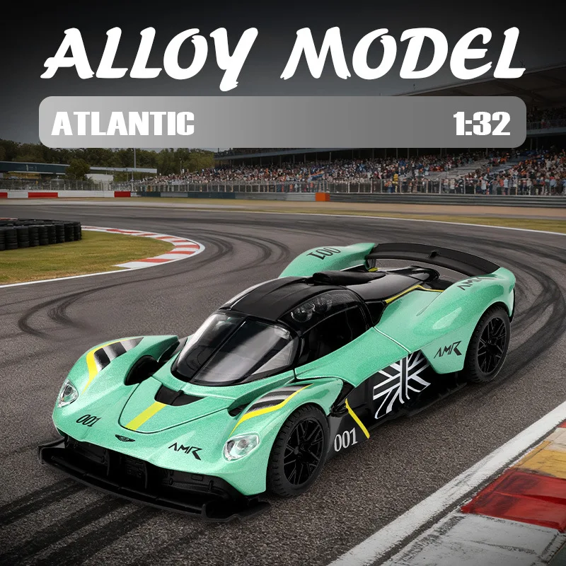 1:32 Valkyrie Vulcan aleación coche deportivo modelo de juguete Diecast puerta de Metal abierta sonido luz tirar hacia atrás coche en miniatura niño regalo de Navidad