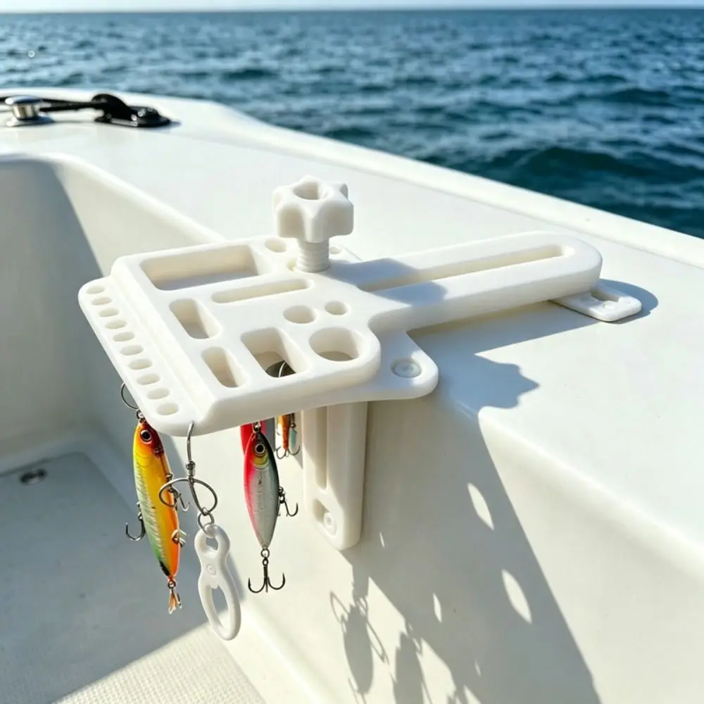 3D Printed Kayak Fishing Gear Holder T Slot Compatible Durable Plastic Kayak Fishing Organizer Rail Mount Modular Design
