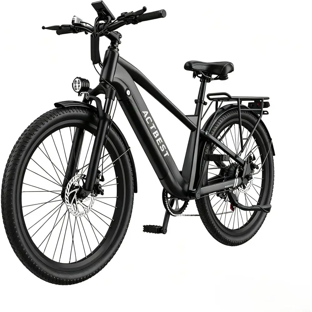 

26'' 1200W Peak Motor Adult Electric Bike with 48V 10.4Ah Battery, 7-Speed, Up to 55 Miles Range