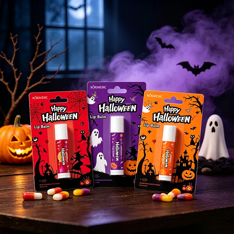 Halloween Moisturizing Anti Cracking Lipstick Holiday Fragrance Hand Cream Set Hand Gift Portable Exquisite Holiday Gift New