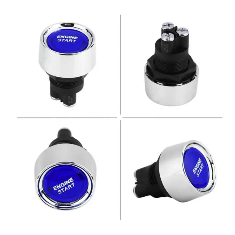 12V24V 50A Car Keyless Start Button Engine Start Push Button Ignition Starter Car Engine Start Button Auto Accessories