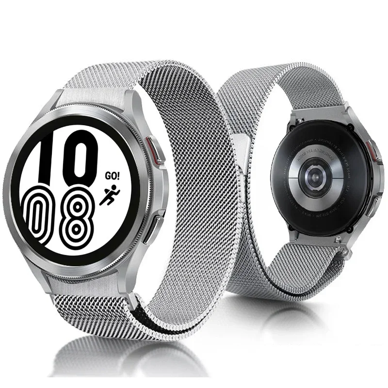 حزام معدني لساعة سامسونج جالاكسي 7/6/5/4 44 مللي متر 40 مللي متر سوار مغناطيسي معصمه Correa Galaxy Watch 6 كلاسيكي 47 مللي متر 43 مللي متر حزام