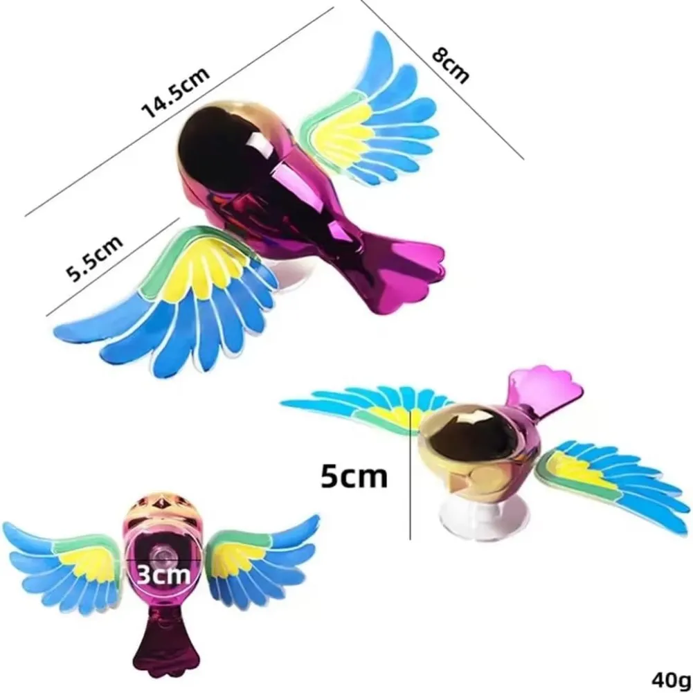 

Car Interior Decoration Flying Bird Ornament Flying Bird Car Accessory Car Ornament Activates Over 30 Mph Easy Installation