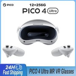 PICO 4 Ultra MR 3D Wireless VR Glasses 6DOF Virtual Reality 4K Display for Steam Game play 256G VR Headset For Mac windows phone