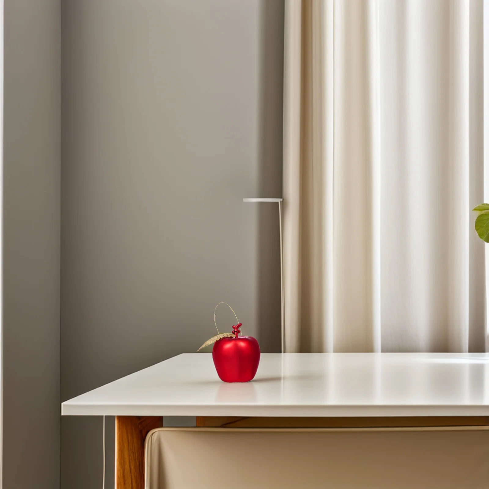 

24 Pcs Christmas Tree Apple Pendant Red Decorations Ornaments for Accessories Apples