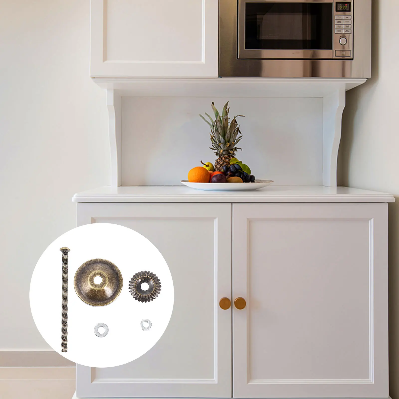 20 مجموعات خزانة مقابض سحب أجزاء قوية عملية طويلة الأمد أنيقة مقبض الباب اكسسوارات مقابض السيراميك قضبان المسمار #3