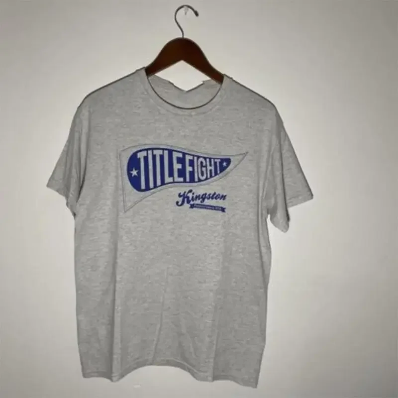 Title Fight Band Gray T Shirt Size S 5Xl Cotton Men And Women