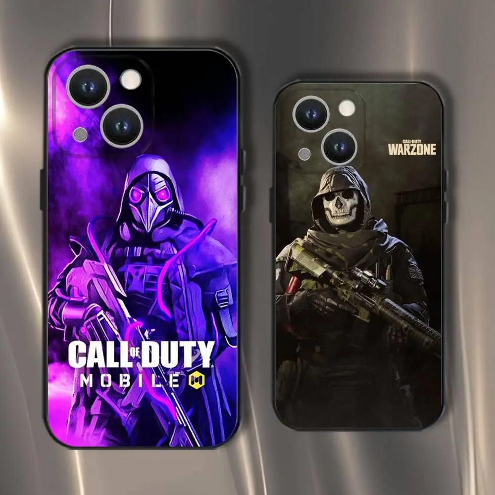 

Call Of Game Duty Game Phone Case For iPhone 16,15,14,13,12,11,Pro,XS,Max,XR,Plus,E,SE4,Mini Black Soft Cover