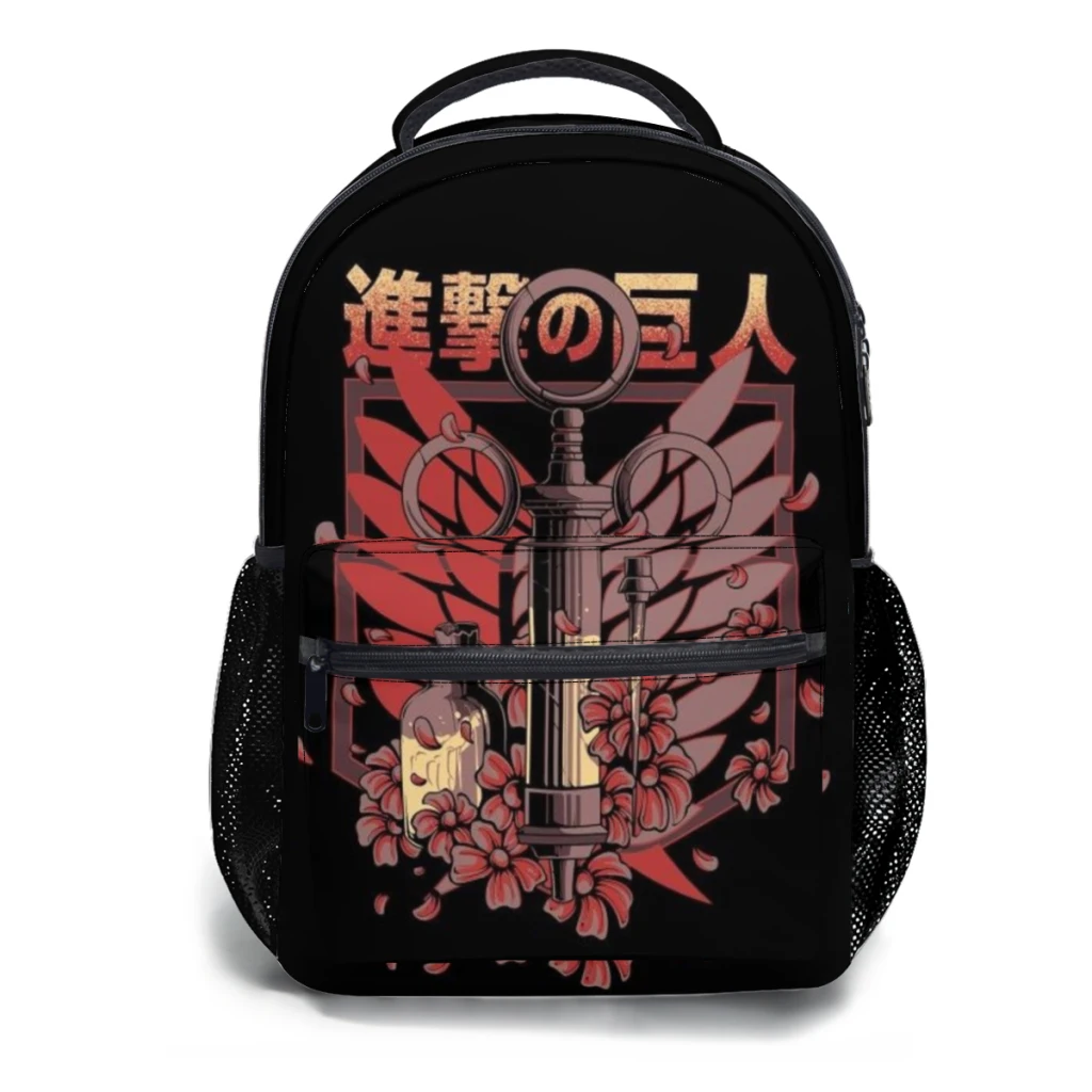 Wings of Liberty Attack on Titan mochila universitaria impermeable, bolsa de libros de viaje para portátil, Retro, nueva moda, capacidad ﻿ ﻿