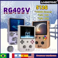 ANBERNIC RG405V Android 12 Handheld Game Console 4 INCH IPS Touch Screen Portable Tiger T618 64-bit Game Player 512G PSP PS2Game