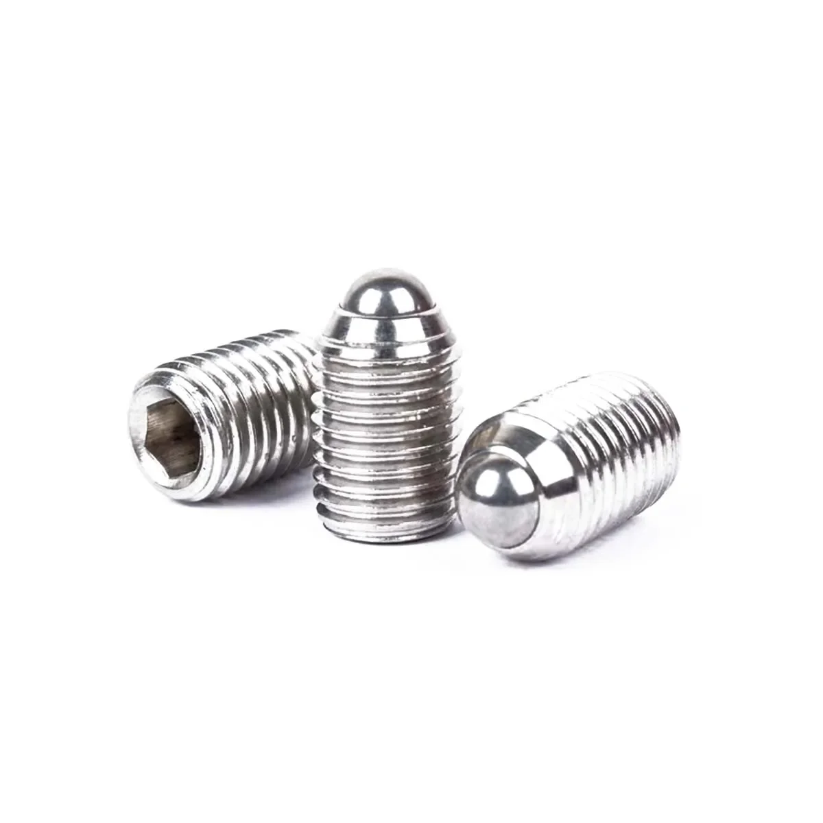 Short Glass Bead Screw/Steel Bead Spring Tightening Ball Head Plunger Positioning Ball M3M4M5M6M8