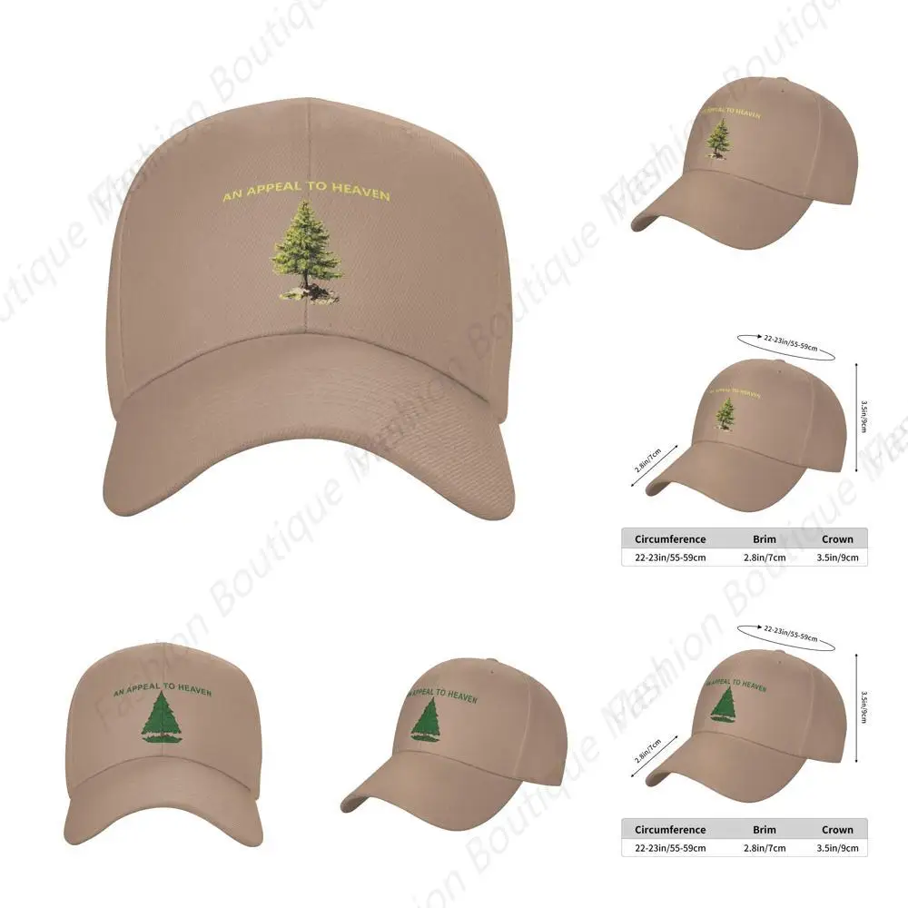 

Hot-Selling Vintage An-Appeal-To-Heaven-Pine-Tree Adjustable Cotton Peaked Cap Available For Men Women Natural Outdoor Sun Visor