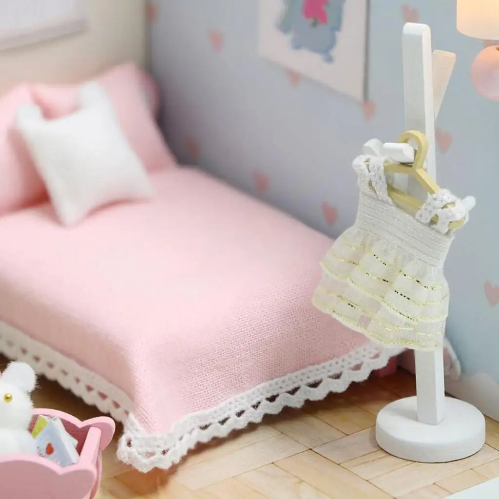 나무 인형의 집 미니어처 라이트 방진 커버 가구 인형의 집