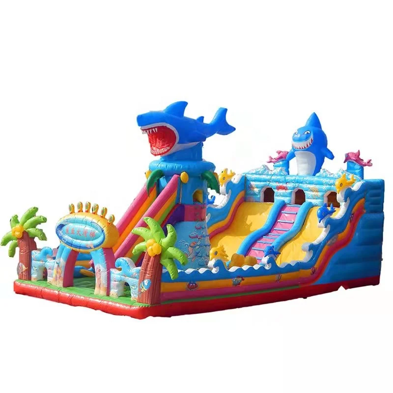 Factory Outlet  Inflatable Trampolines Bouncer Castle  Jumping Indoor Outdoor Large Inflatable Cartoon Slide for Sale