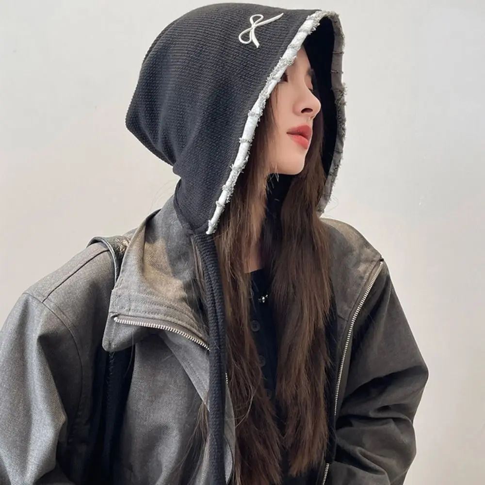 Casual Retro Wasteland Sweet Hat Weave Vintage Bow Knitted Hat Warm Korean Knit Pullover Cap Streetwear