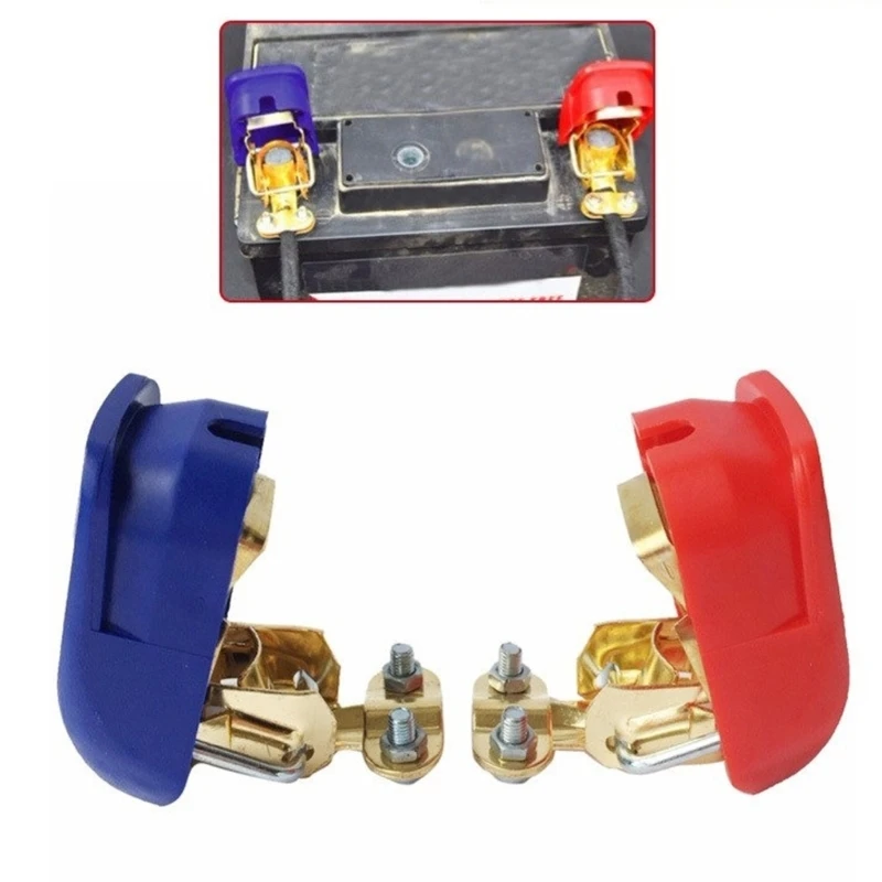  Pair Easy to Install Battery Post Clamps Designed for Beginners & Professional