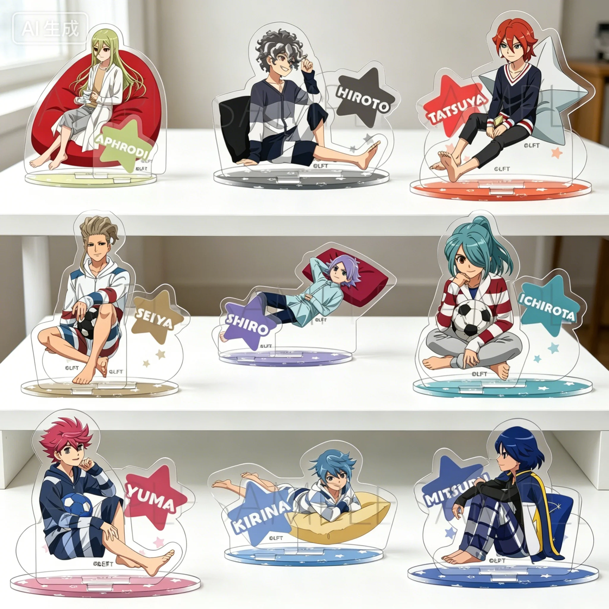 colecao-de-figuras-de-acrilico-do-anime-inazuma-eleven-endou-mamoru-modelo-de-suporte-chaveiros-e-ornamentos-de-mesa